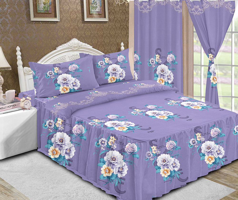 Juego de 5 piezas de sábanas de una sola capa impresas