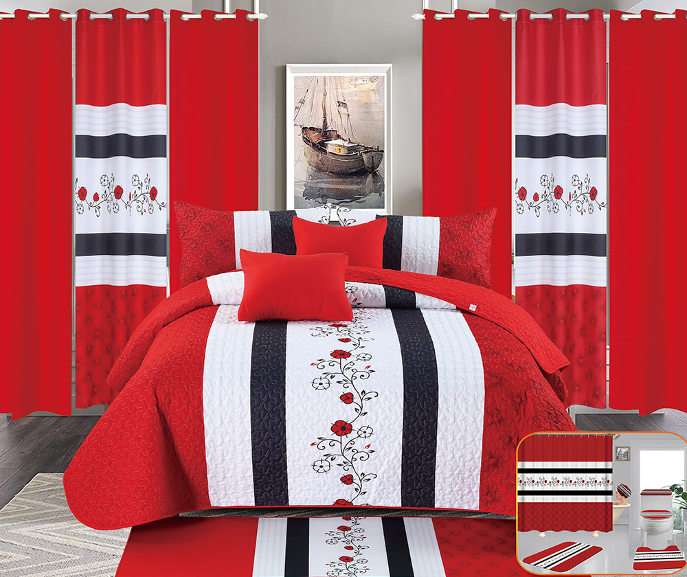 Juego de 20 fundas de cama estampadas